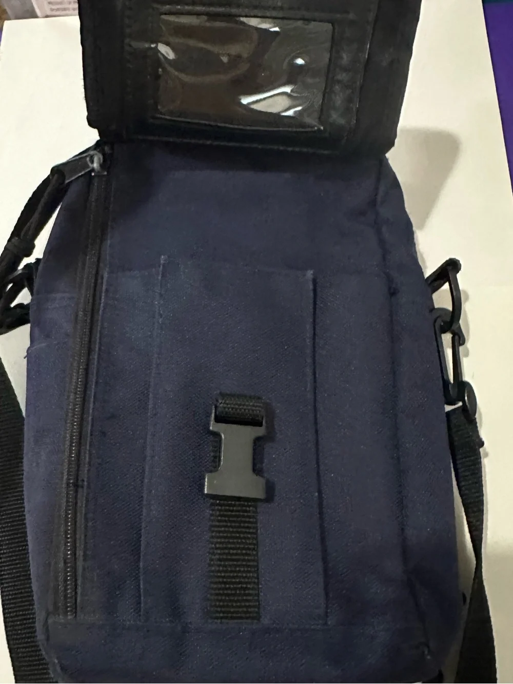 Vintage Eastsport Navy Crossbody Men’s Travel Organizer Utility Shoulder Bag